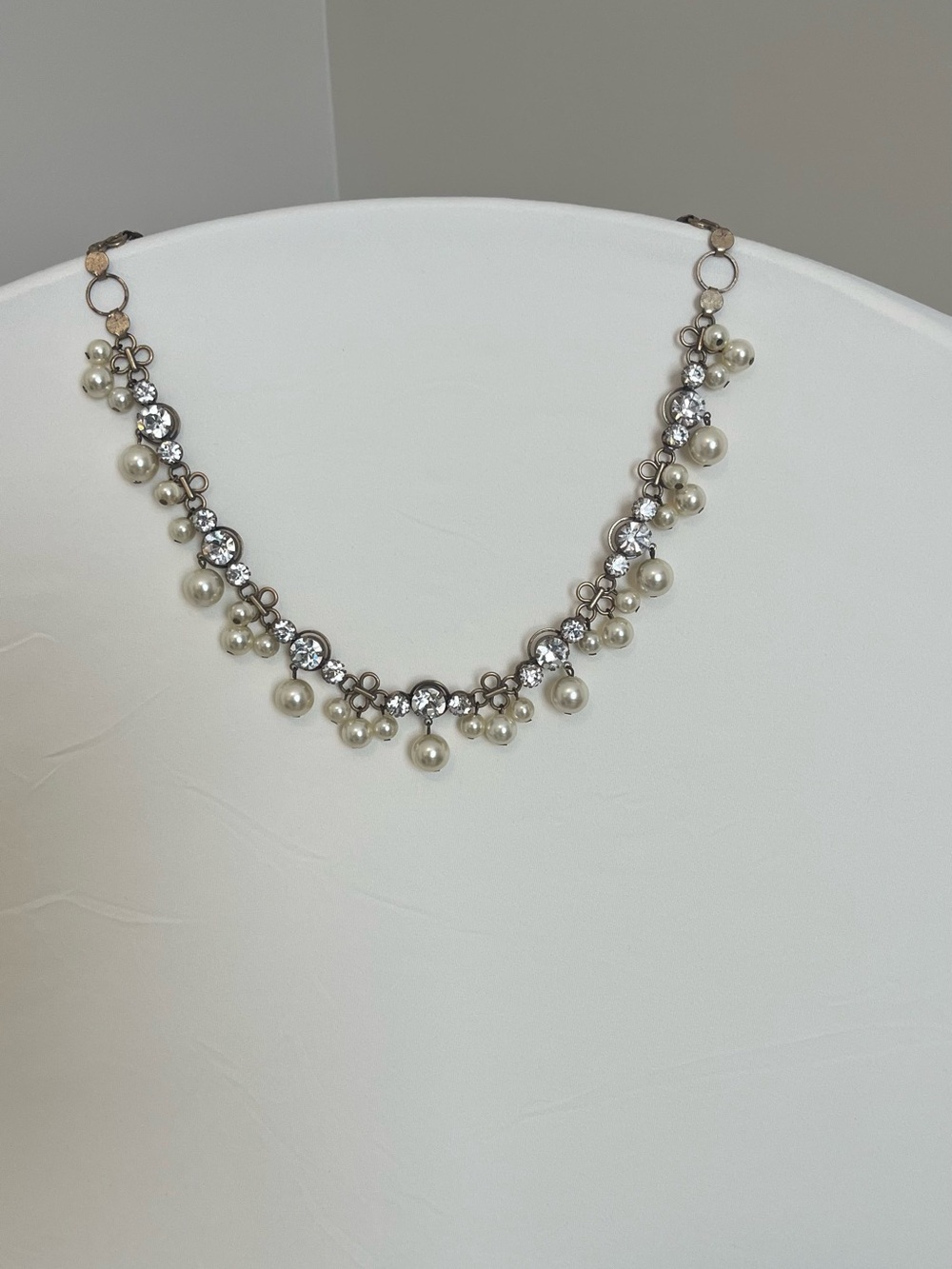 J Crew Pearl and Crystal Statement Necklace